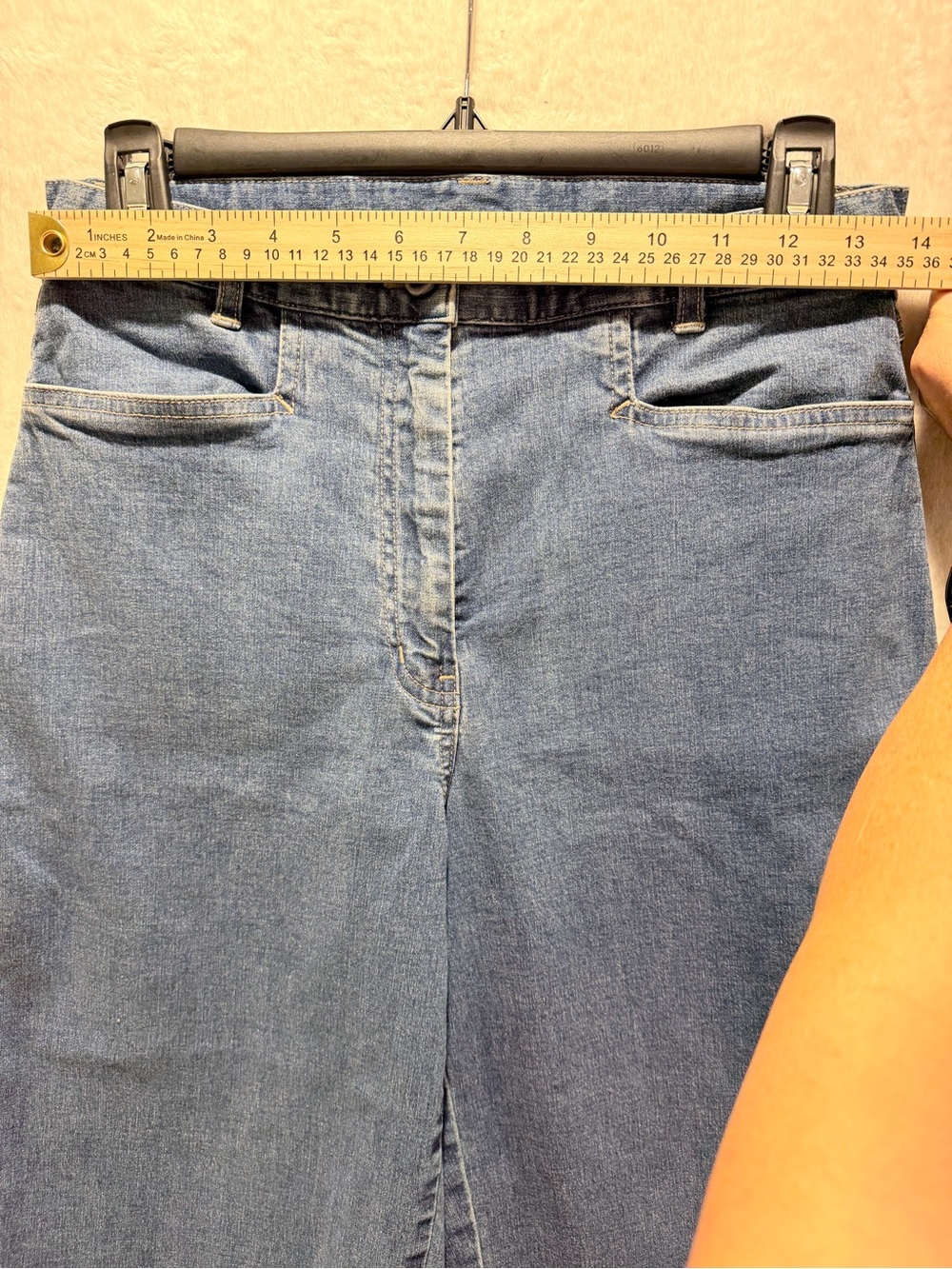 J.Jill Stretch Petite Wide Leg Cropped Jeans 6P Medium Wash Denim - Picture 6 of 11